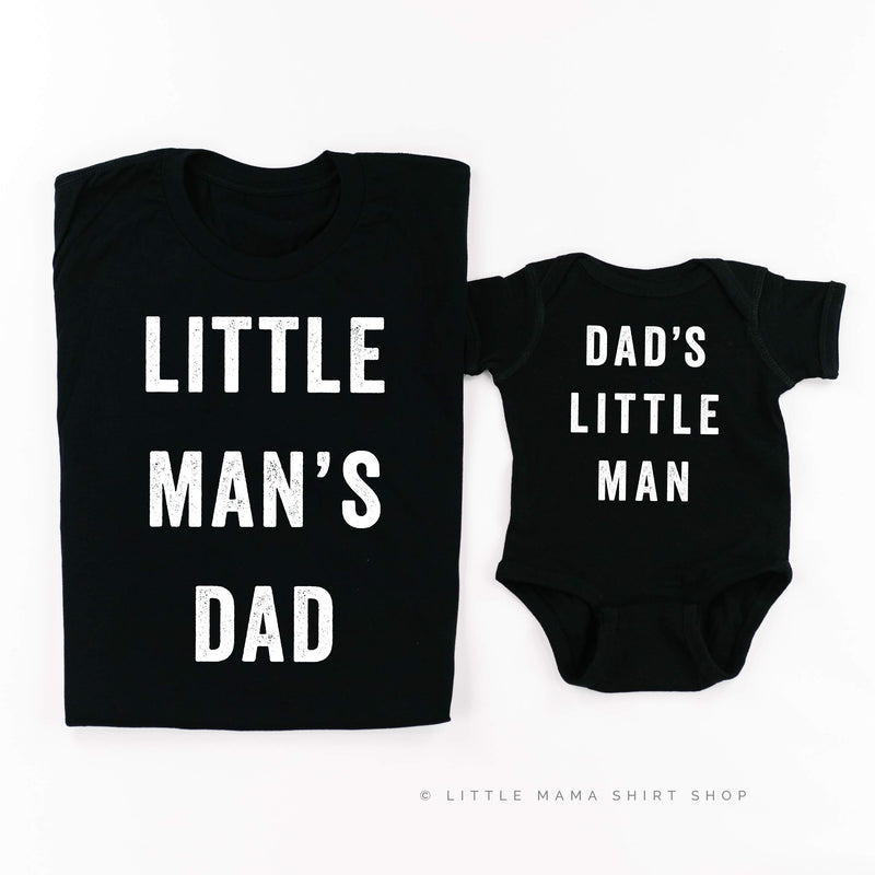 Dad's Little Man / Little Man's Dad - Set of 2 Shirts