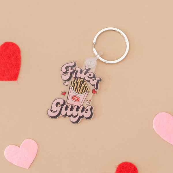 VALENTINE KEYCHAIN - Fries Before Guys