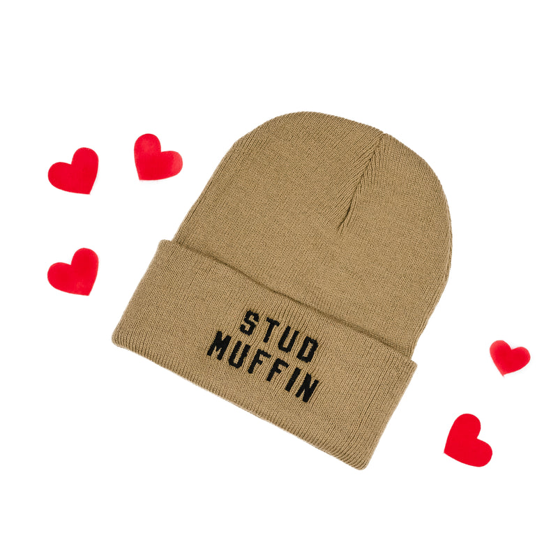 Child Beanie - STUD MUFFIN - Toffee w/ Black