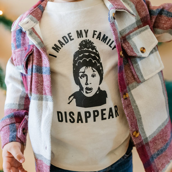 I Made My Family Disappear - Child Tee