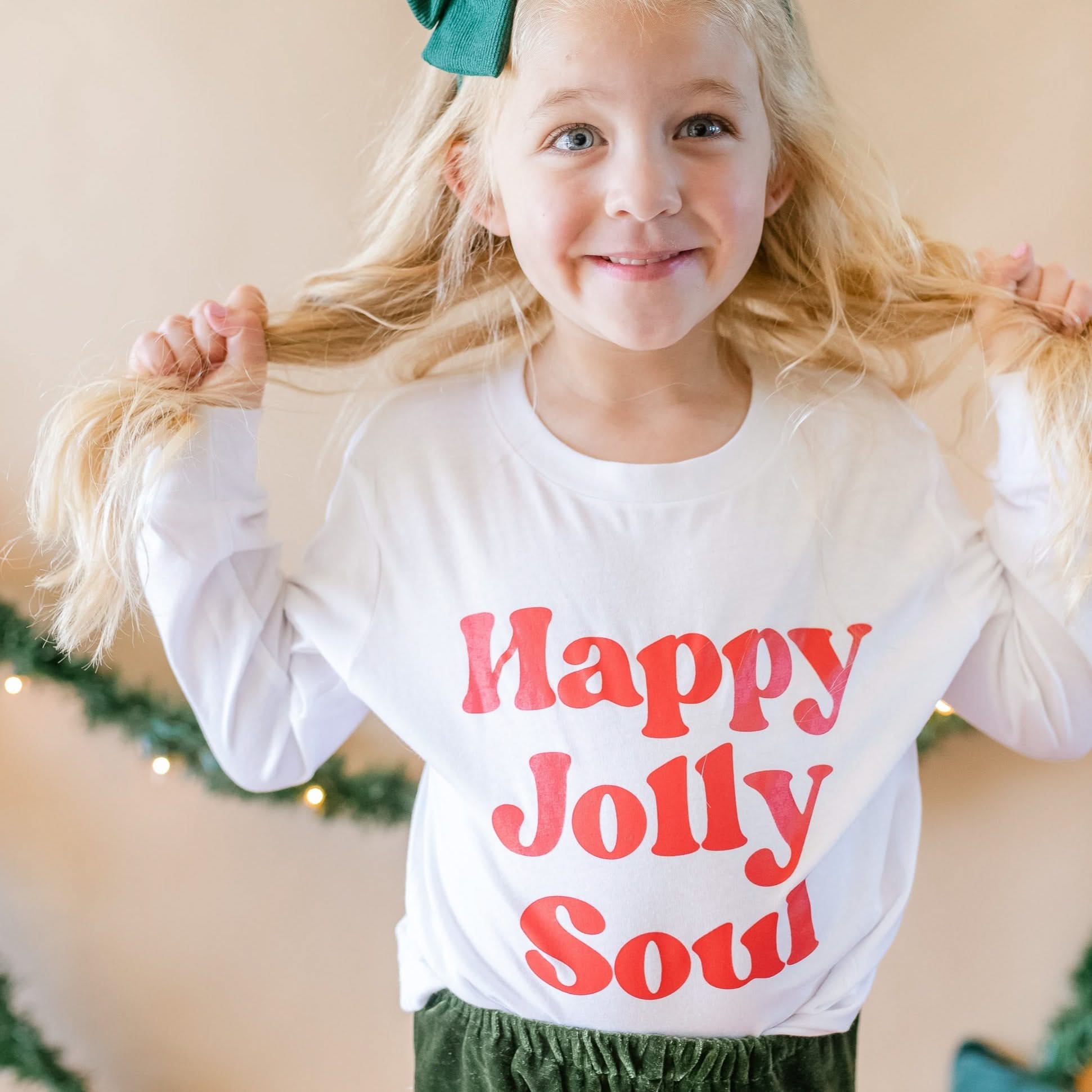 Happy Jolly Soul - Child LONG SLEEVE Tee Little Mama Shirt Shop