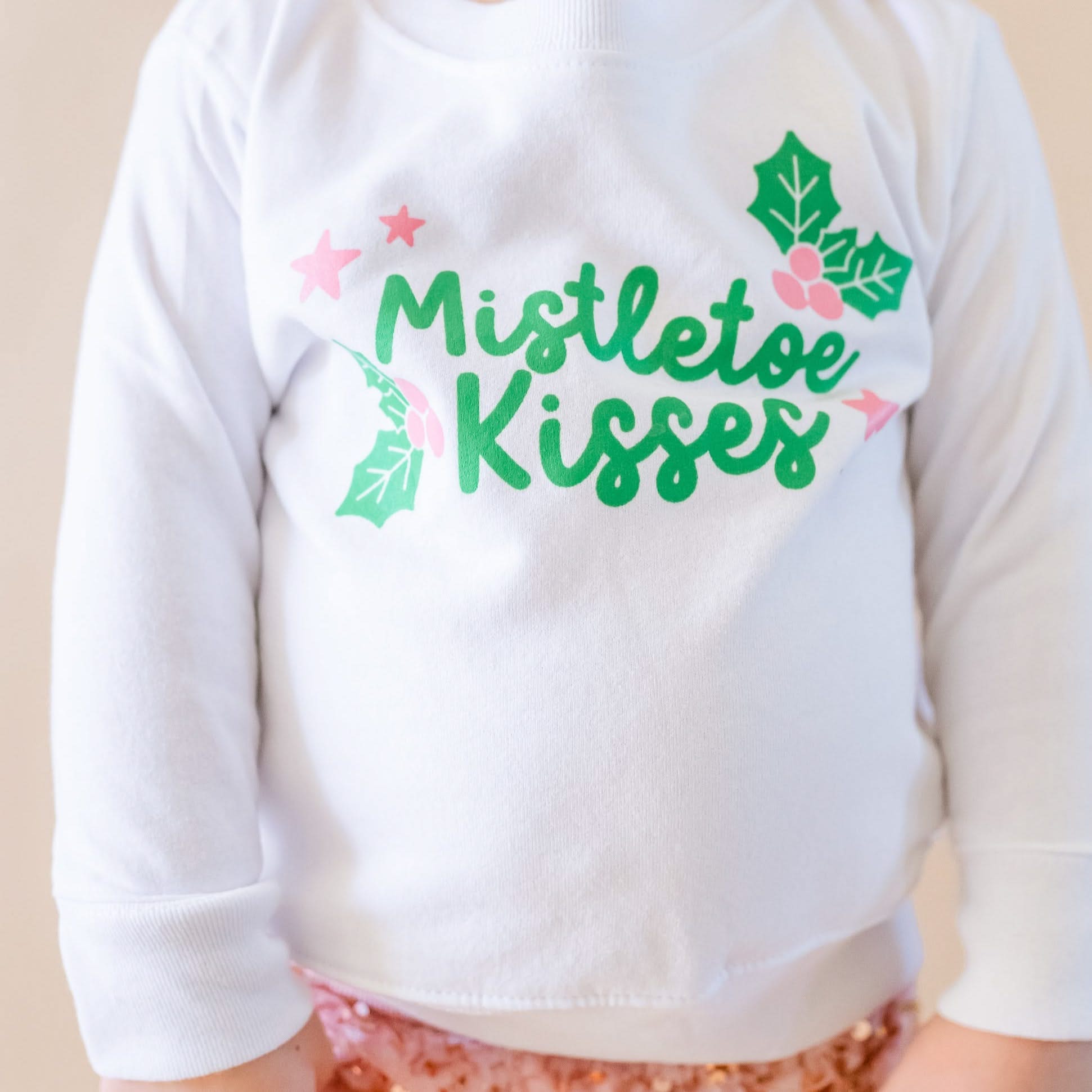 Mistletoe Kisses - Child Sweater Little Mama Shirt Shop