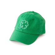 CHILD SIZE - Shamrock Outline - Baseball Cap (Kelly Green w/ White) Little Mama Shirt Shop