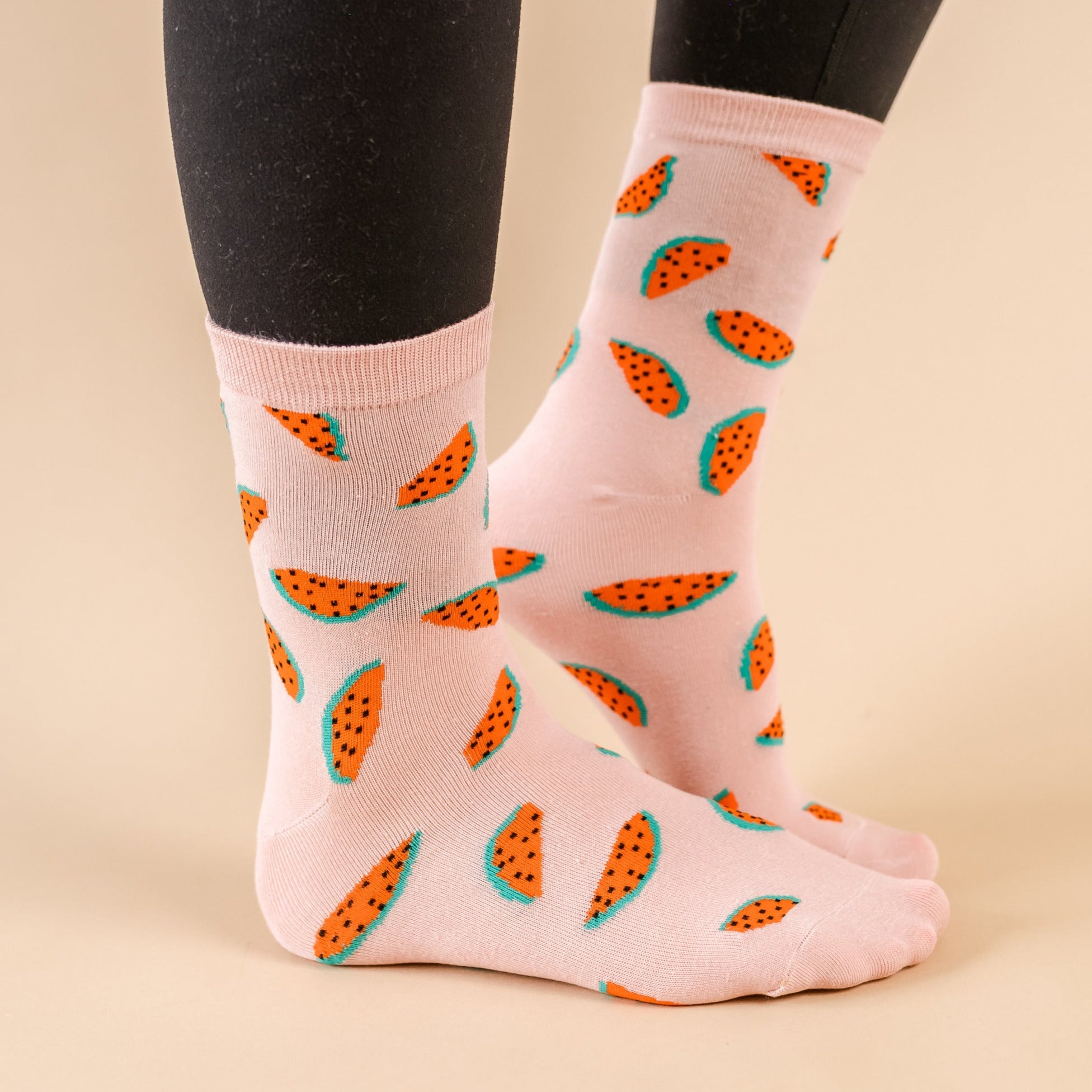 LMSS® CREW SOCKS - WATERMELON Little Mama Shirt Shop