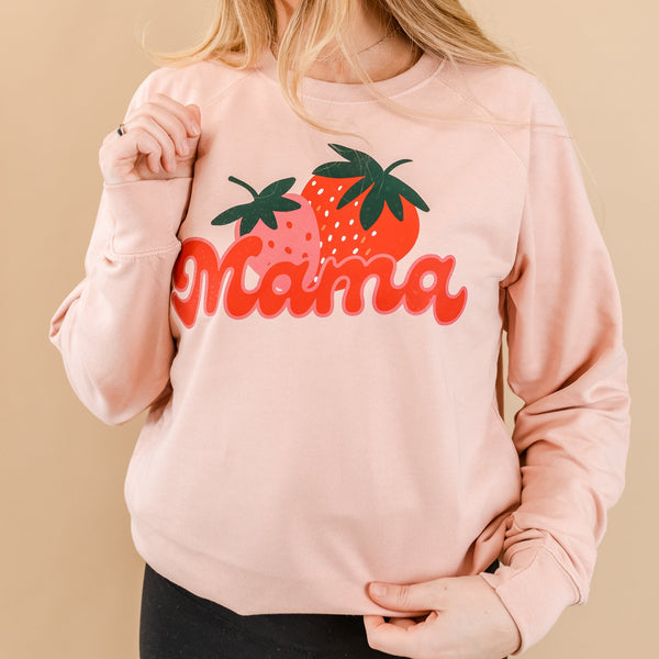 Strawberries - Mama - Lightweight Pullover Sweater
