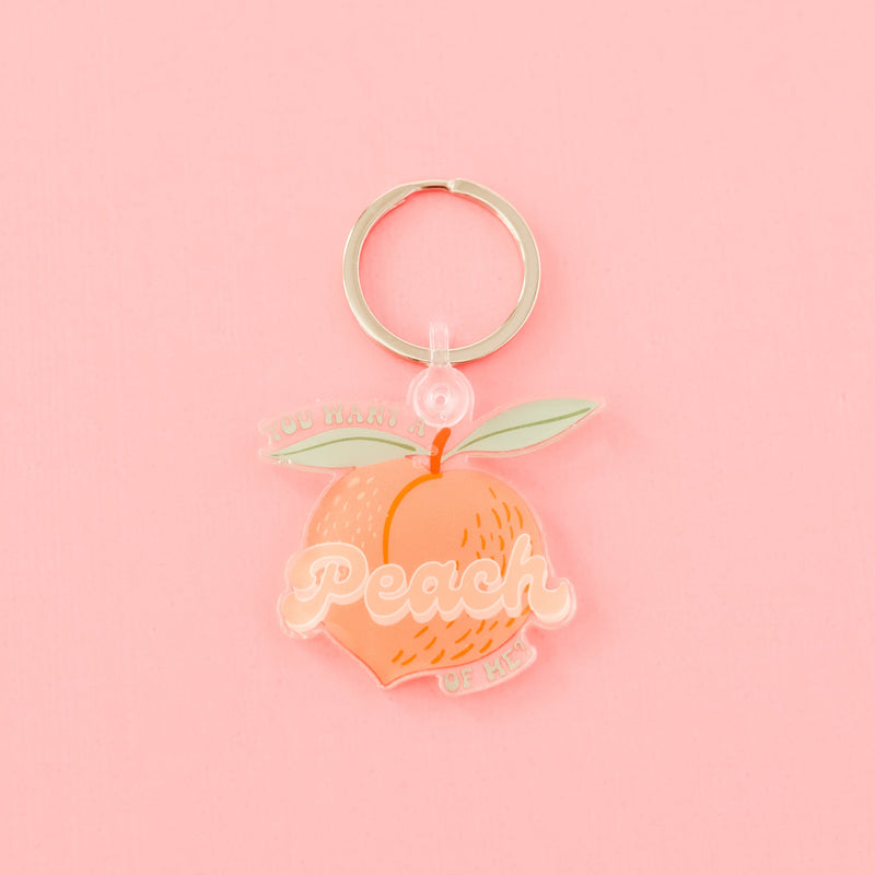 LMSS® KEYCHAIN - You Want a Peach Of Me?