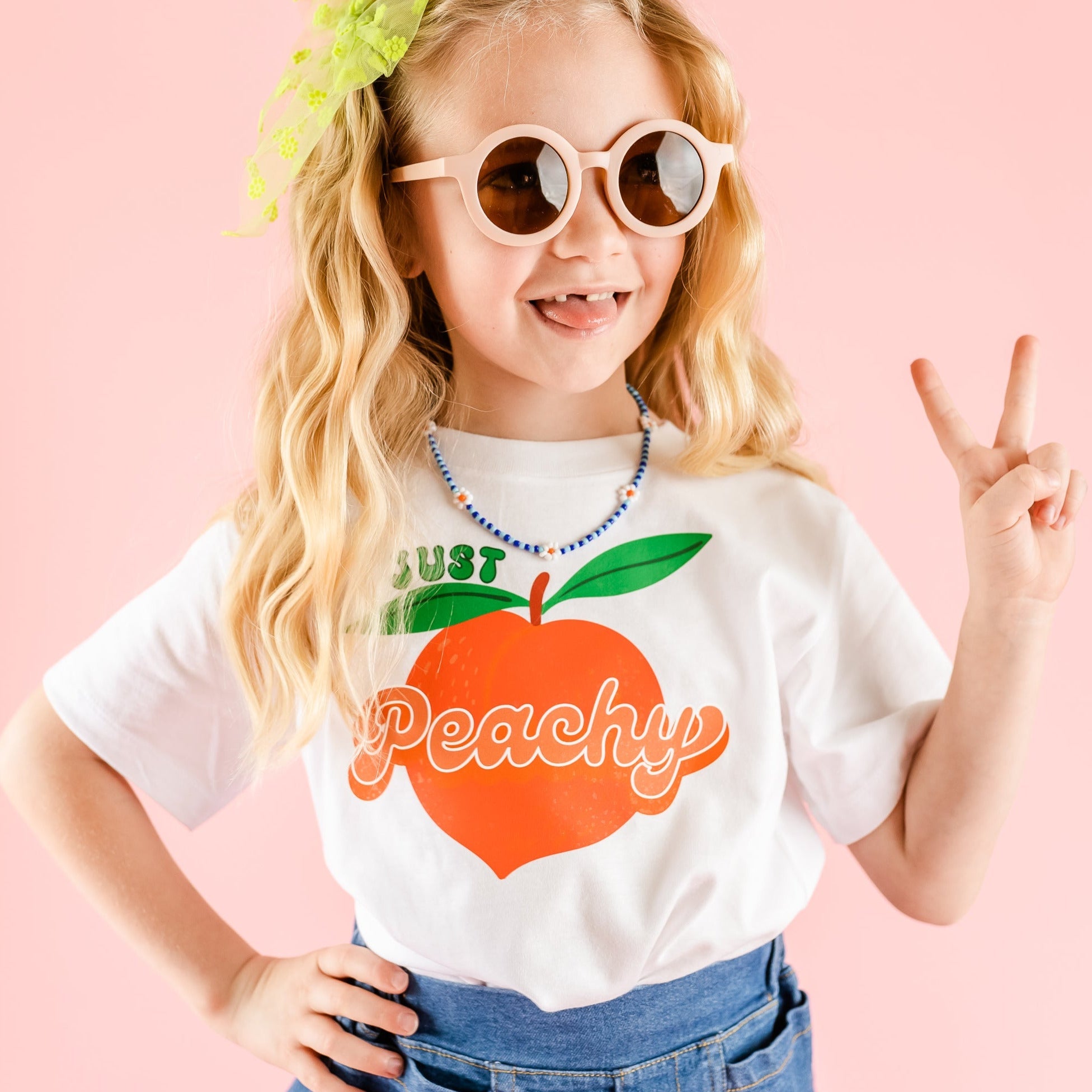 Just Peachy - Child Tee Little Mama Shirt Shop