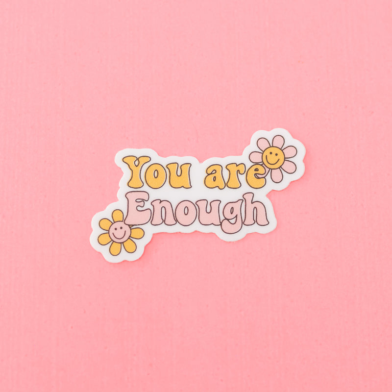 LMSS® STICKER - YOU ARE ENOUGH (groovy flowers)