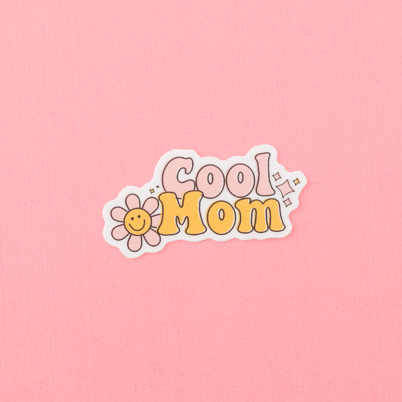 LMSS® STICKER - COOL MOM (groovy flowers)