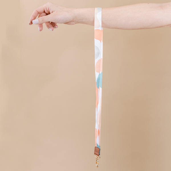 LMSS® LANYARD - Coral and Cream Bubble
