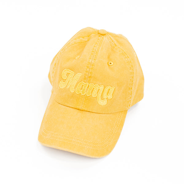 Retro Mama - Mustard w/ Yellow Thread - Baseball Cap