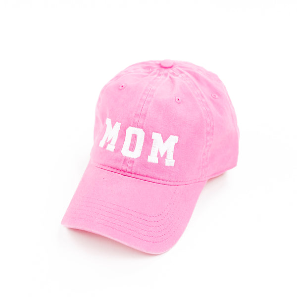 MOM (Varsity) - Team Pink w/ White Thread - Baseball Cap