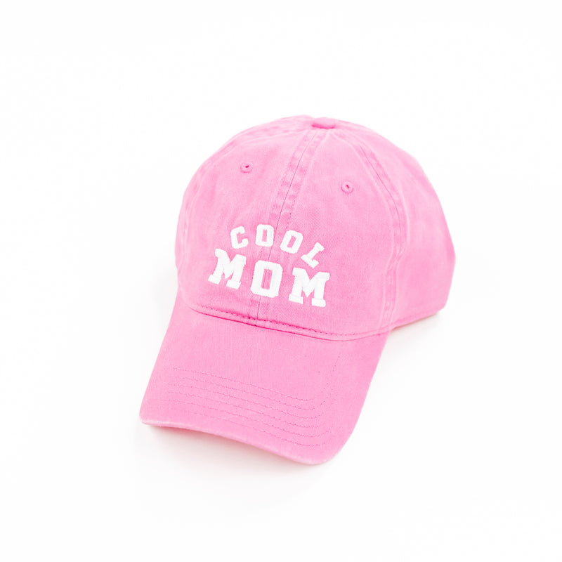 COOL MOM - Team Pink w/ White Thread - Baseball Cap