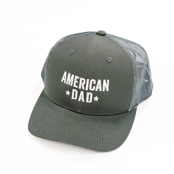 AMERICAN DAD - Gray Snapback Hat w/ White Thread