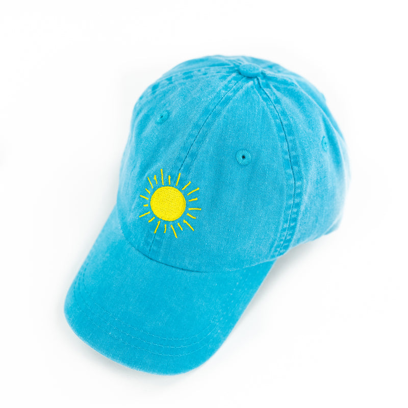 SUNSHINE -BRIGHT BLUE W/ YELLOW - CHILD SIZE - Baseball Cap