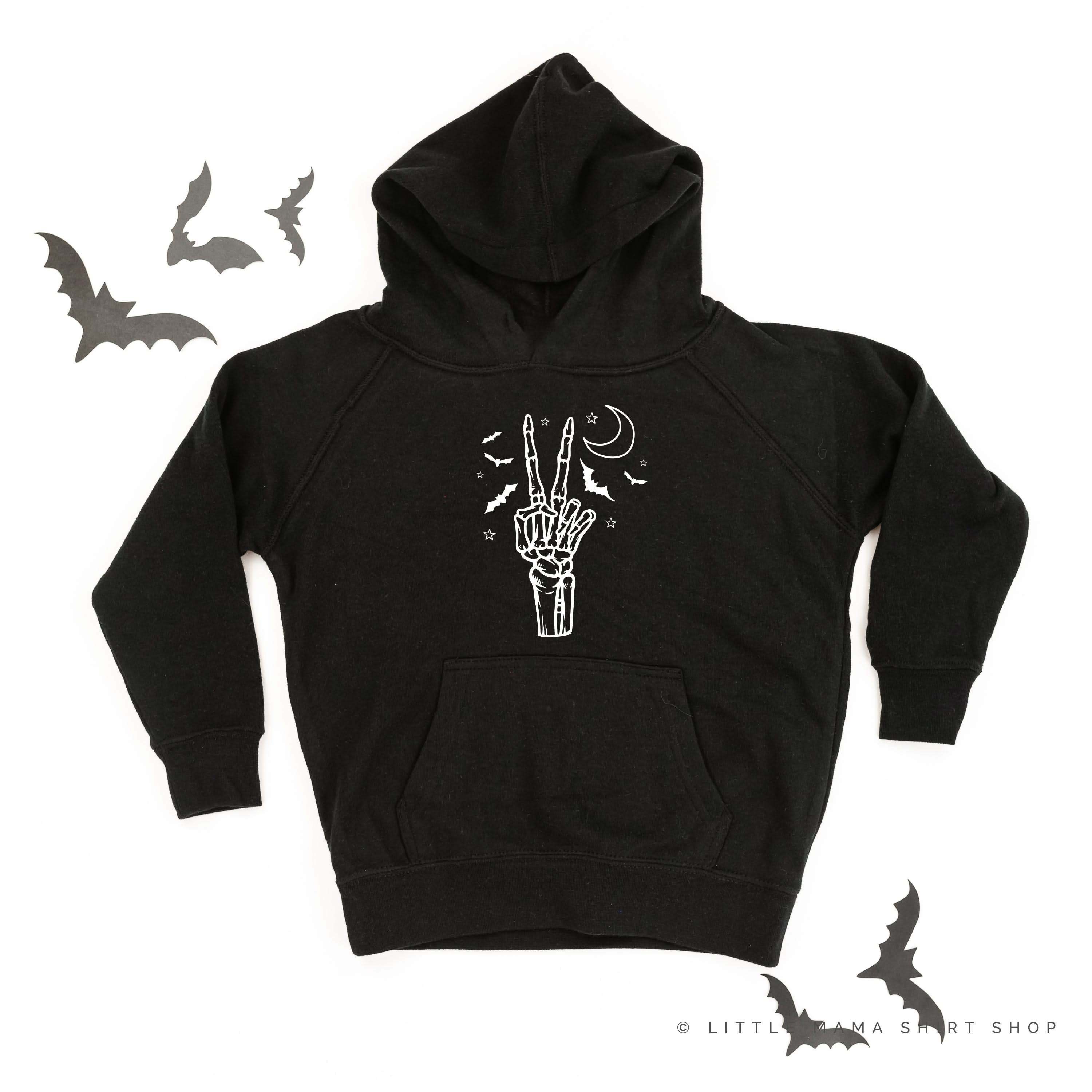 Peace - Skeleton - Child Hoodie Little Mama Shirt Shop LLC
