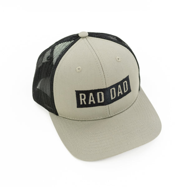 RAD DAD - Tan/Black - Snapback Hat w/ Black Thread
