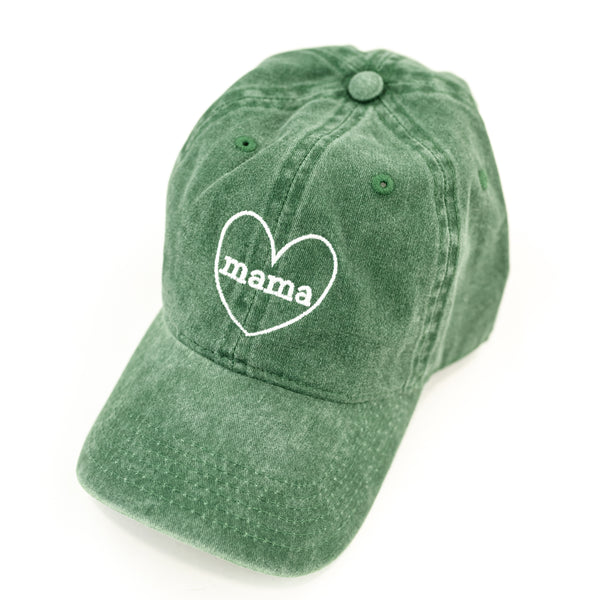 Mama ♥ (around) - Forest Green Baseball Cap