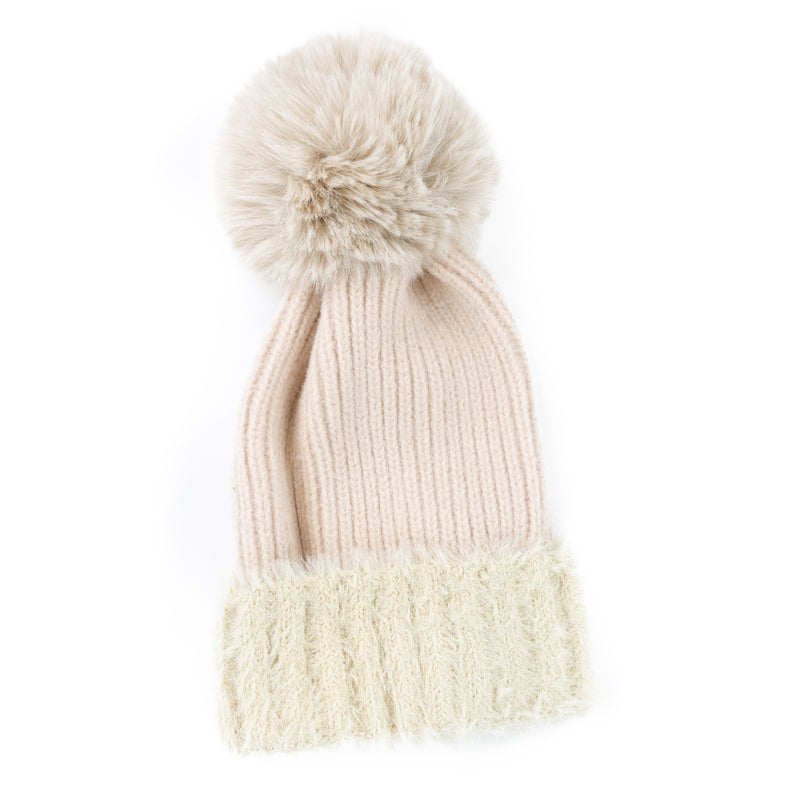 Child Pom Beanie - Multiple Colors