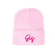 Child Beanie - SIS - Light Pink w/ Hot Pink Little Mama Shirt Shop LLC