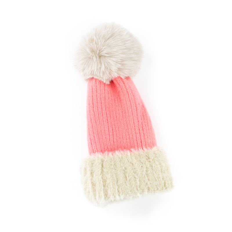 Child Pom Beanie - Multiple Colors