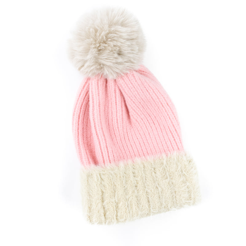 Child Pom Beanie - Multiple Colors