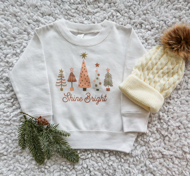 Shine Bright - Child White Sweater