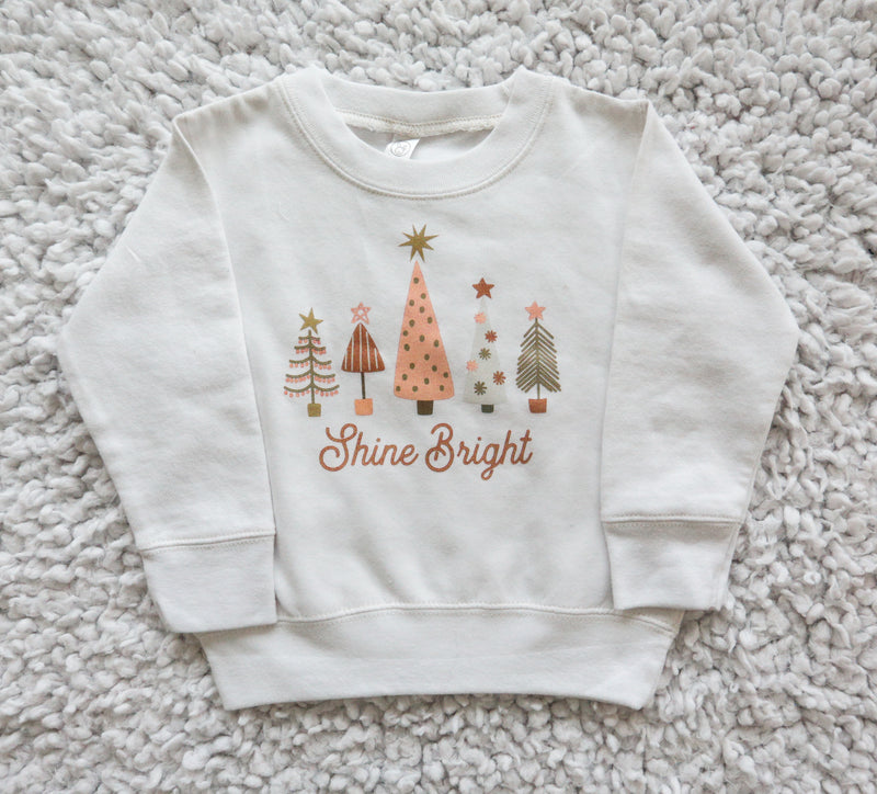 Shine Bright - Child White Sweater