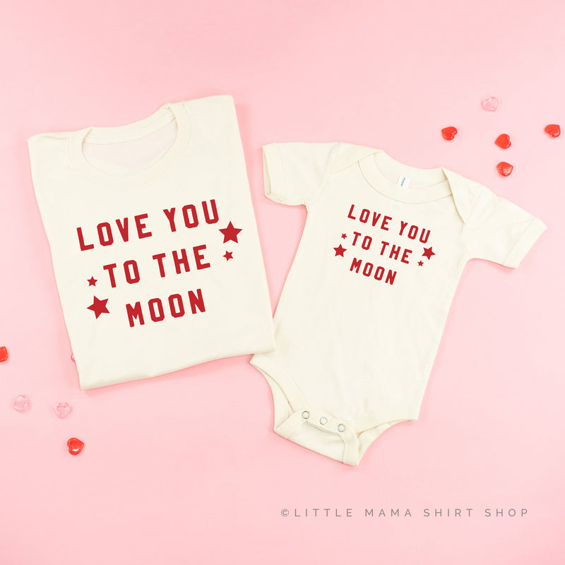 Love You To The Moon - Set of 2 Tees