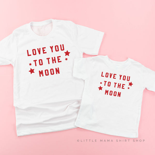 LOVE YOU TO THE MOON - Set of 2 Tees
