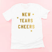New Years Cheers - Block Font - Unisex Tee Little Mama Shirt Shop