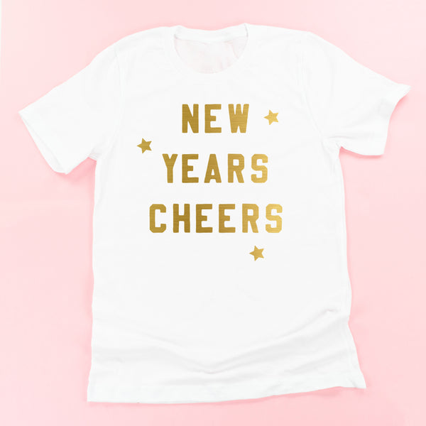 New Years Cheers - Block Font - Unisex Tee