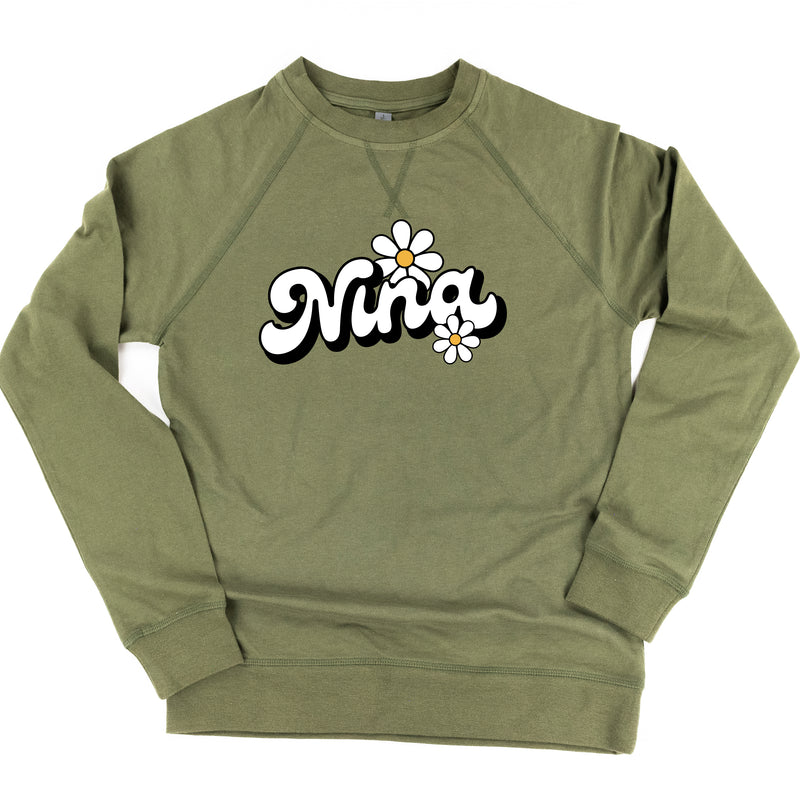 DAISY - NINA - w/ Full Daisy on Back - Lightweight Pullover Sweater