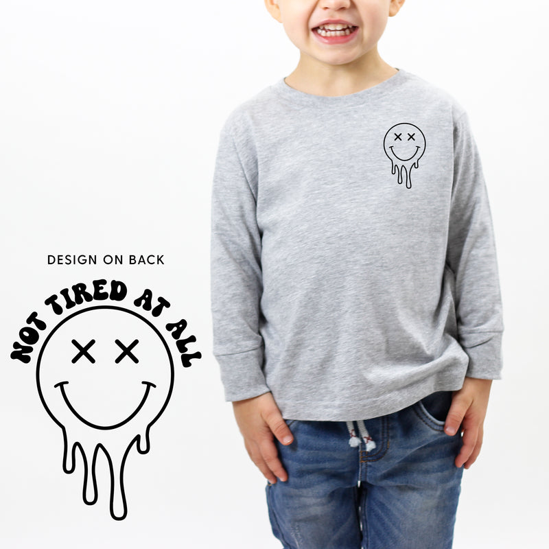 NOT TIRED AT ALL (w/ Melty X Eye Smiley) - Long Sleeve Child Shirt