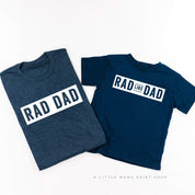 Rad Dad(one line) + Rad Like Dad - Set of 2 Shirts Little Mama Shirt Shop