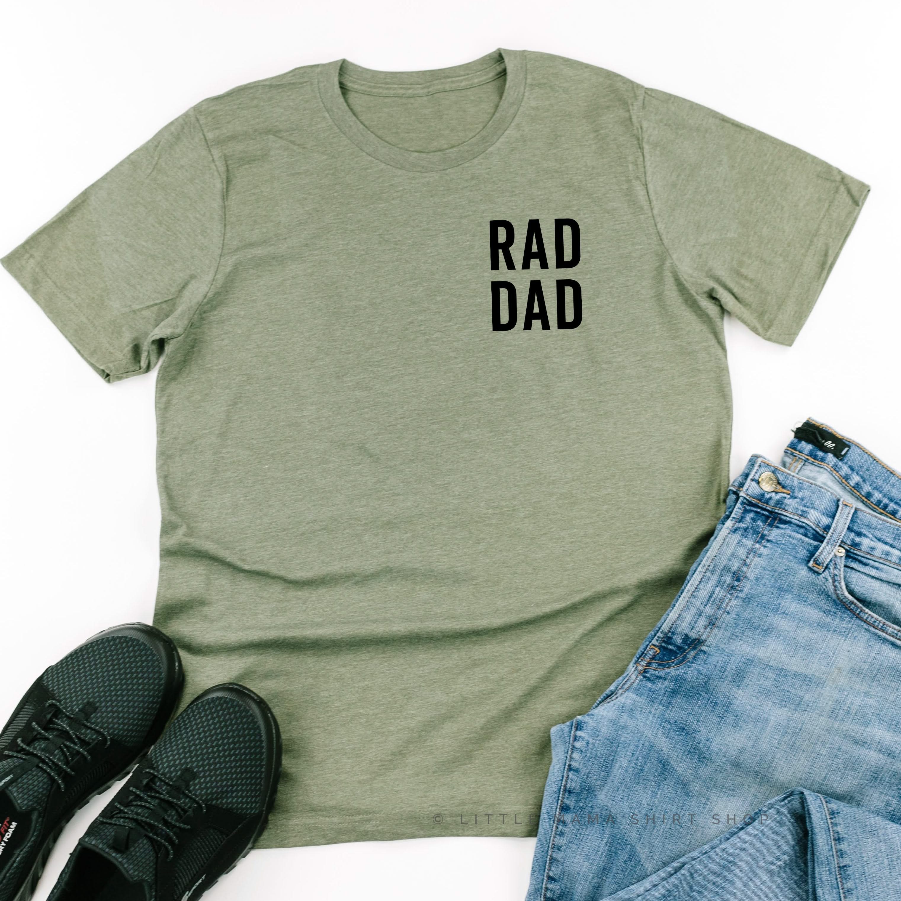 Rad Dad (Pocket Design) - Unisex Tee Little Mama Shirt Shop