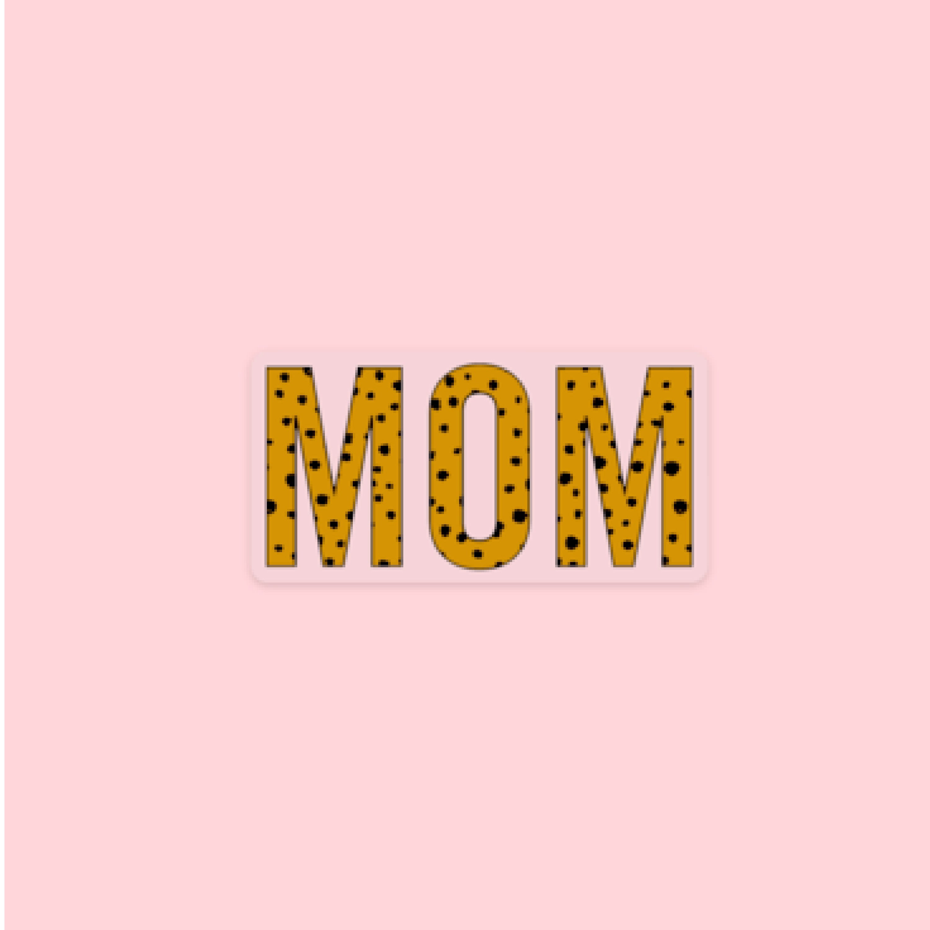 LMSS® STICKER - MOM - LEOPARD PRINT Little Mama Shirt Shop LLC