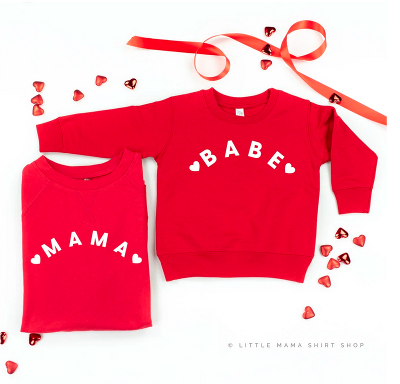 ❤️ MAMA/BABE ❤️ - Set of 2 Sweaters