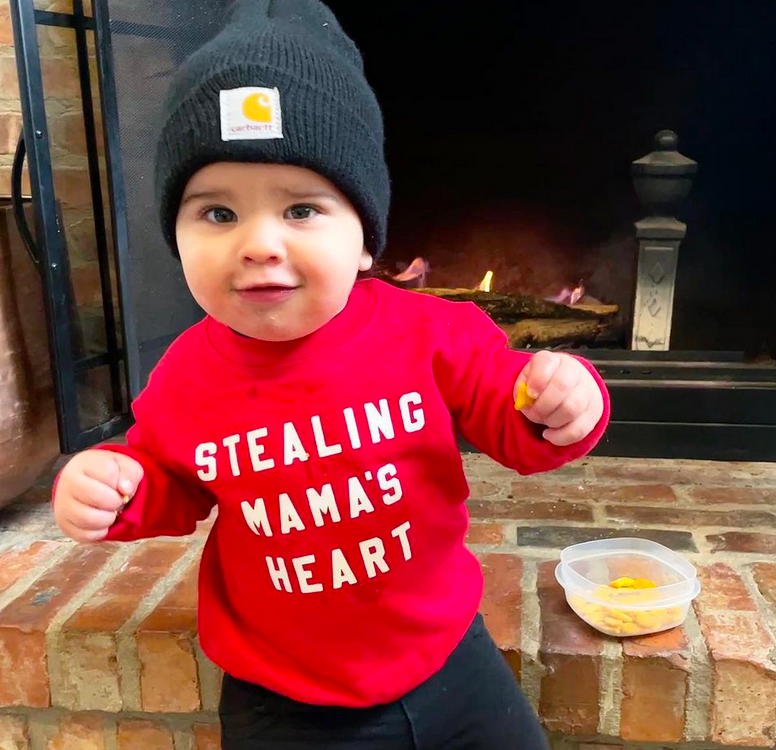 Stealing Mama's Heart - Child Sweater Little Mama Shirt Shop