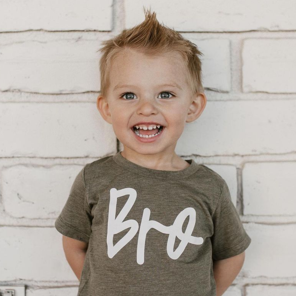 Bro - Cursive - Child Shirt Little Mama Shirt Shop