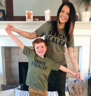 Snack Dealer + Snack Stealer - Set of 2 Shirts Little Mama Shirt Shop
