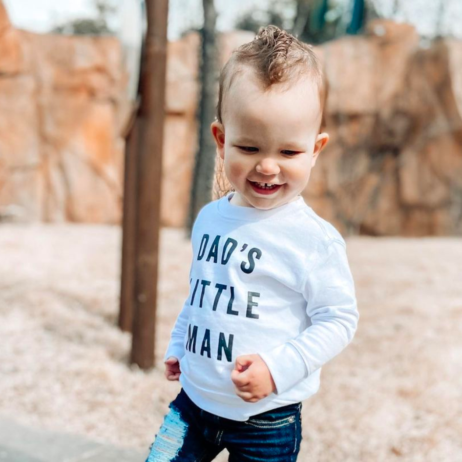 Dad's Little Man - Child Sweater Little Mama Shirt Shop