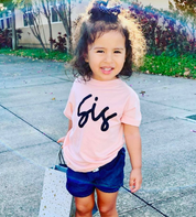 Sis - Cursive - Child Shirt Little Mama Shirt Shop