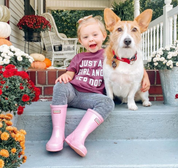 Just a Girl and Her Dog - Short Sleeve Child Shirt Little Mama Shirt Shop