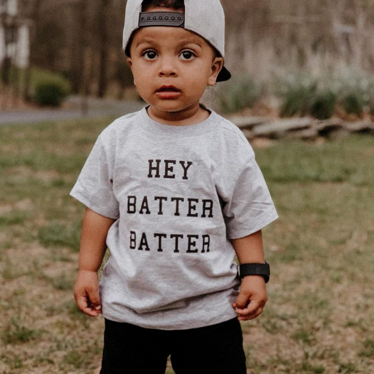 Hey Batter Batter - Child Shirt Little Mama Shirt Shop
