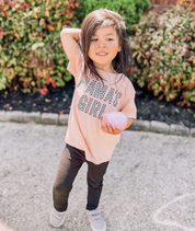 BLOCK FONT CHECKERS - MAMA'S GIRL - Short Sleeve Child Shirt Little Mama Shirt Shop