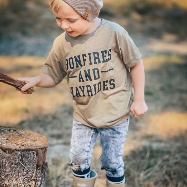 BONFIRES AND HAYRIDES - Short Sleeve Child Shirt