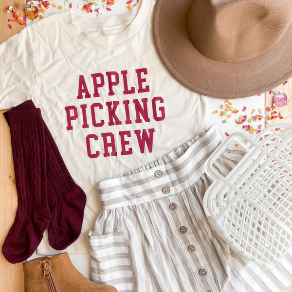 APPLE PICKING CREW - Short Sleeve Child Shirt