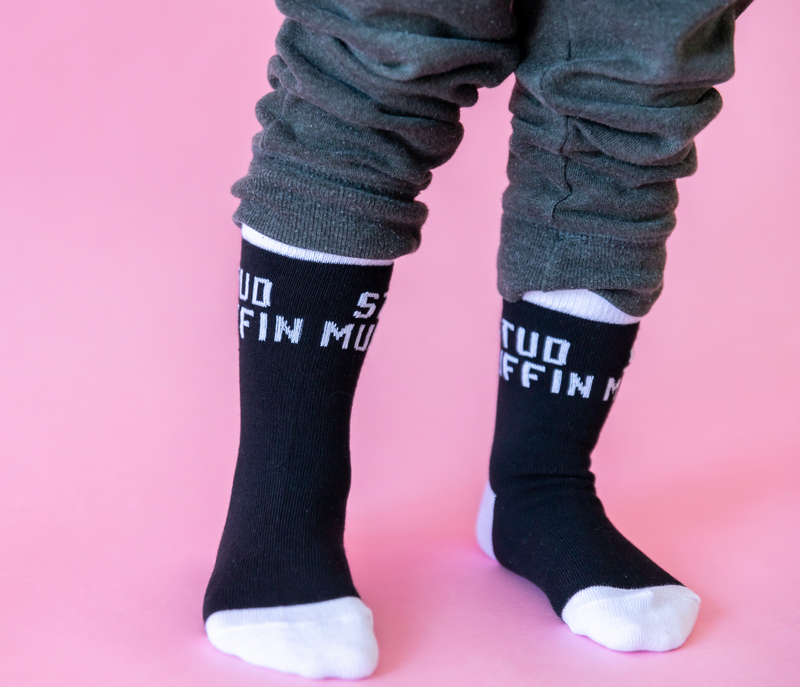 LMSS® CREW SOCKS - STUD MUFFIN - Toddler, Youth, Adult Sizes