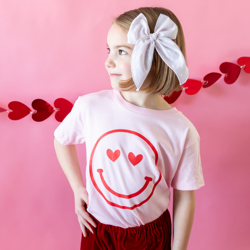 Heart Eyes Smiley Face - Child Tee